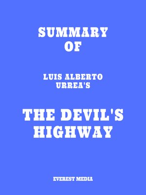 cover image of Summary of Luis Alberto Urrea's the Devil's Highway